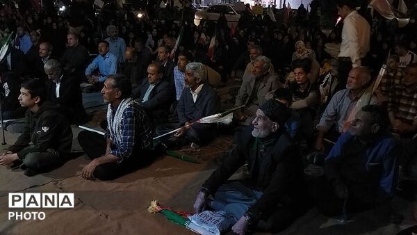 دویست و شانزدهمین شب از اجتماعات مردمی بلوار فضل نیشابور در قاب پانا 