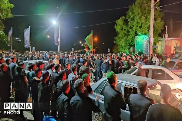 مراسم شام غریبان سالار شهیدان  در حسینیه شهدای شهر بار