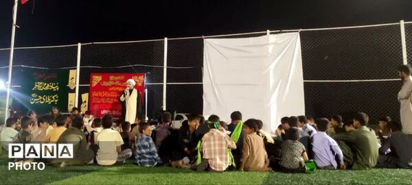 مراسم سوگواری رهبر شهید امام قائد در روستای زیارت پیرکرکان قلعه‌گنج 