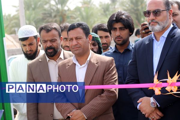 افتتاح زمین چمن روستای محمد آباد چاه ملک 