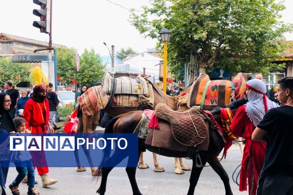 عزاداری مردم متدین املش در سومین روز شهادت امام حسین