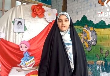 گزارش ویژه برنامه روز دانش آموز در دبستان شاهد مریم قم