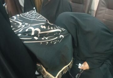 اعتکاف دانش آموزی در مسجد امیرالمومنین شیرزاد نیشابور 