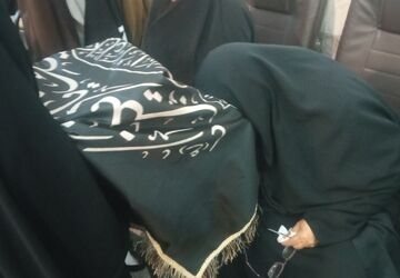 اعتکاف دانش آموزی در مسجد امیرالمومنین شیرزاد نیشابور 