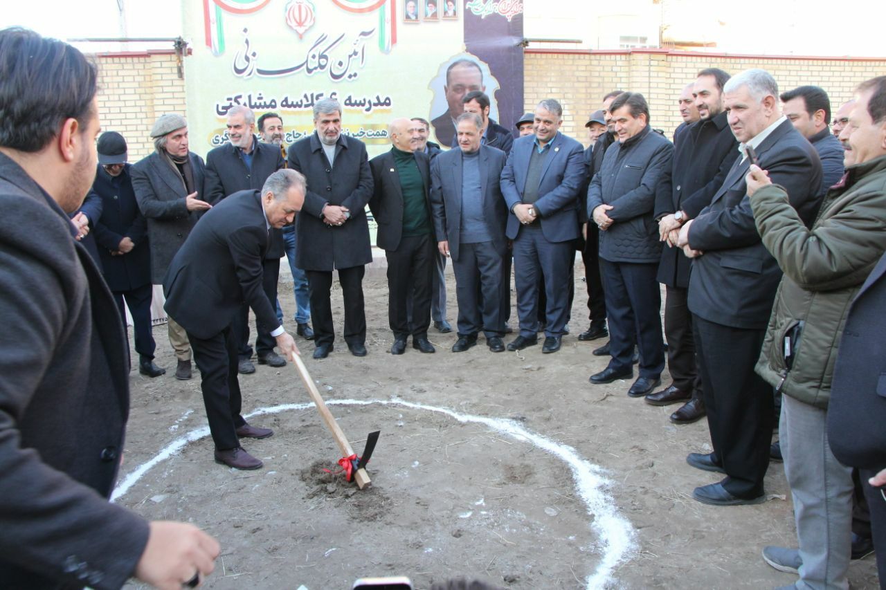 آغاز عملیات احداث مدرسه ۶ کلاسه خیرساز در ناحیه ۴ تبریز با اعتبار ۴۰ میلیارد تومان