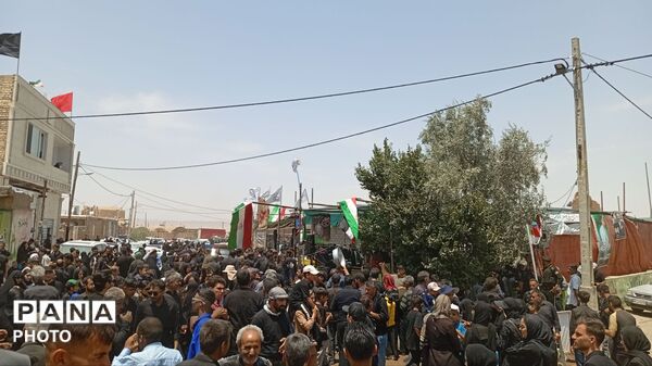 موکب های پذیرایی در روز عاشورای حسینی در روستای فدیشه