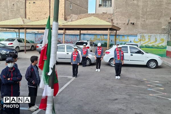 زنگ پدافند غیرعامل در دبستان ملاصدرا شهرستان قدس