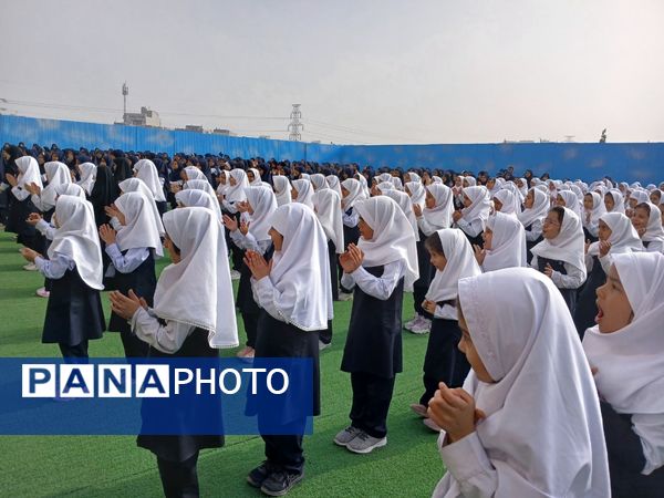 آیین افتتاح همزمان دبستان و کلنگ‌زنی سالن مطالعه مجموعه امام حسین(ع) در مشهد