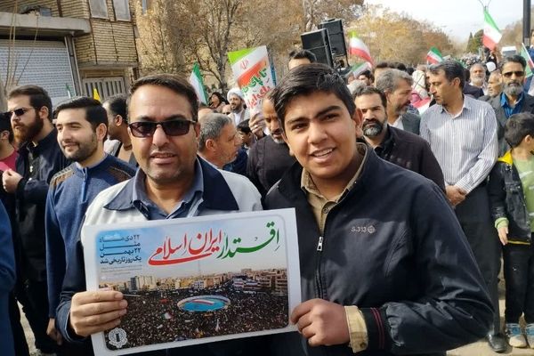 راهپیمایی باشکوه ۲۲ بهمن در کوهبنان