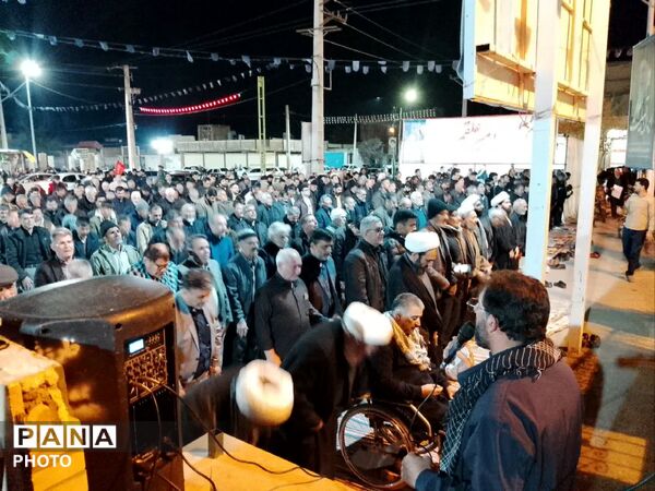 مراسم چله استغاثه و خونخواهی شهدای جنگ رمضان در شهر جعفریه