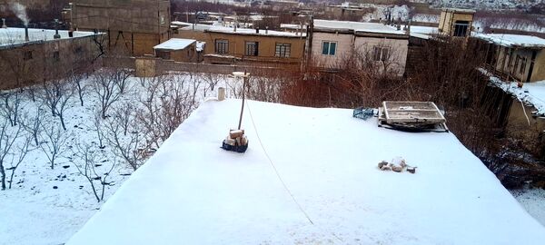  دومین برف پاییزی در شهر بار 