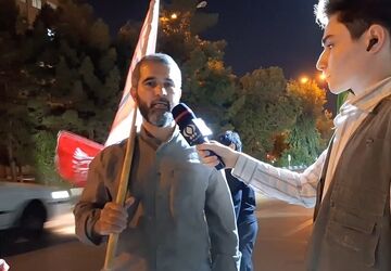ندای وحدت و همدلی در اجتماع شبانه بلوار ۱۵  خرداد قم
