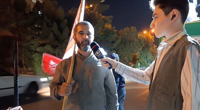 ندای وحدت و همدلی در اجتماع شبانه بلوار ۱۵  خرداد قم