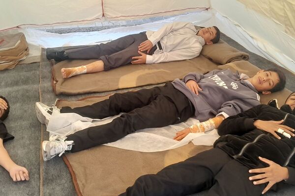 مانور سراسری زلزله در دبیرستان شهید محمدجواد باهنر دماوند
