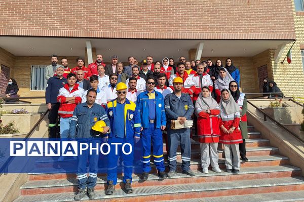 مانور سراسری زلزله و ایمنی در پردیس