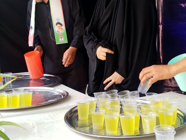برپایی موکب دانش‌آموزی در روز اربعین حسینی در فاروج