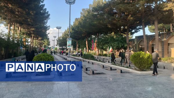 مراسم غبارروبی لاله زار شهرستان نیشابور به مناسبت گرامیداشت هفته معلم 