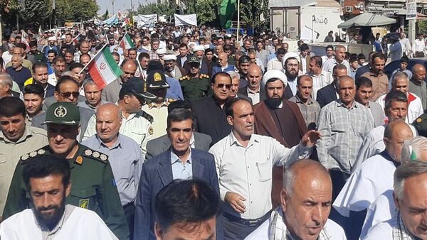 مردم شهرستان چرداول کفن پوشان جنایات رژیم صهیونیستی در غزه و لبنان را محکوم کردند