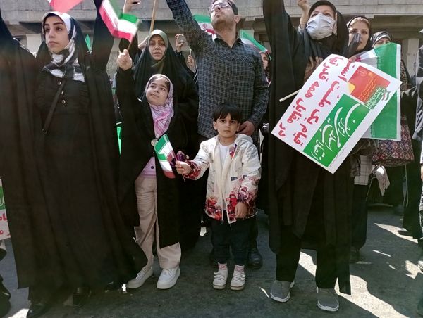 حضور پرشور کودکان در راهپیمایی روز قدس شهرستان قائمشهر