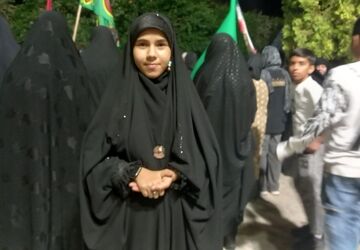 دسته عزاداری  یزدی ها در سوگ شهادت امام جعفر صادق (ع) و رهبر شهید امت