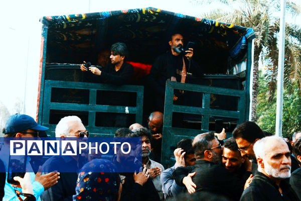 مراسم تشییع پیکر شهید «سعید آذربادگان» در بندرعباس