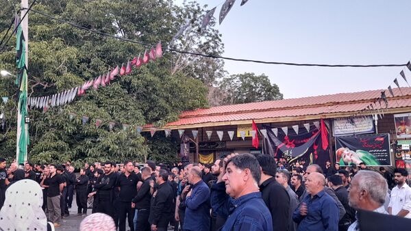 مراسم سوگواری، علم گردانی در روستای گرمدره 