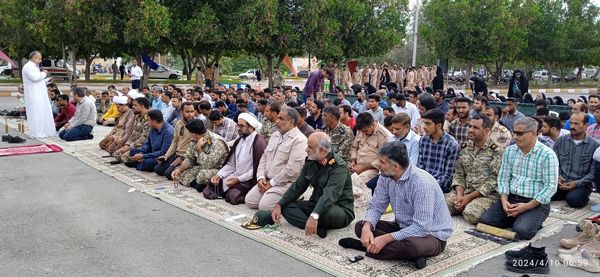 حضور پُر‌شور مردم بوموسی در نماز عید سعید فطر