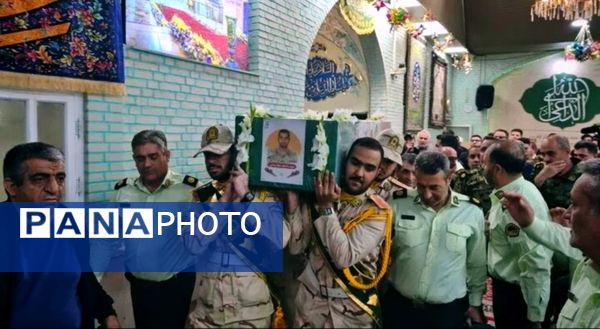 تشییع پیکر مطهر شهید مرزبان سجاد صیامی 