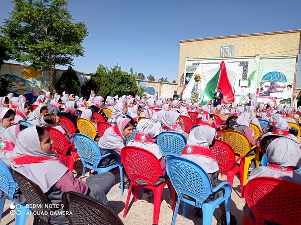 نواختن زنگ سپاس معلم در شهرستان جاجرم