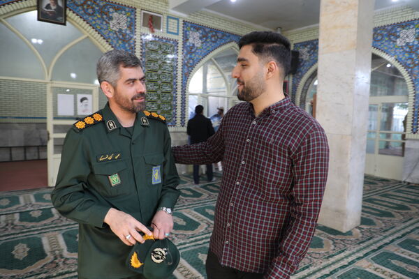 آیین تکریم و معارفه فرمانده ناحیه مقاومت بسیج در شهرستان بن 