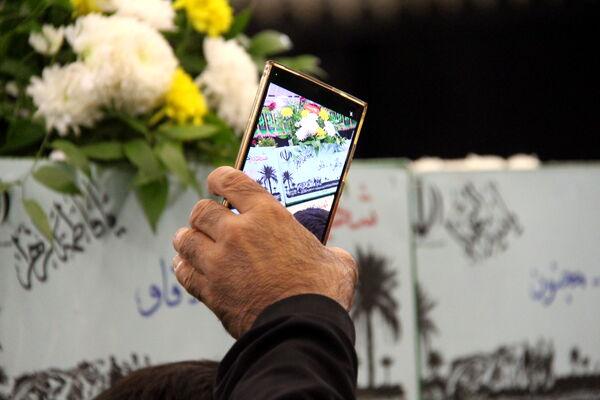 مراسم وداع با ۷ پیکر شهید گمنام هشت سال دفاع مقدس