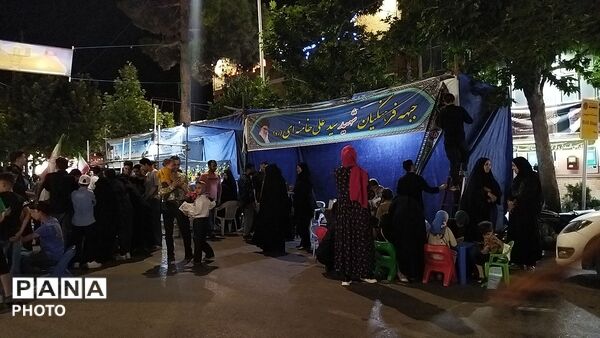 موکب جبهه فرهنگیان در دومین شب از ماه محرم ۱۴۰۵