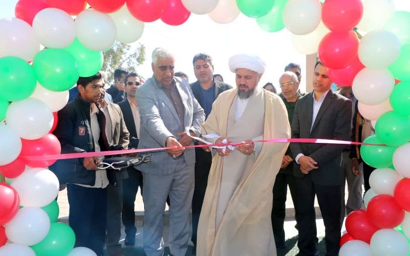 افتتاح زمین چمن دبیرستان شهید علی نکویی شهرستان فهرج