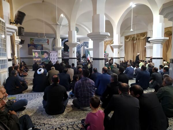 مراسم بزرگداشت شهید خادم آیت الله سید ابراهیم رئیسی و همراهانشان در خلیل آباد