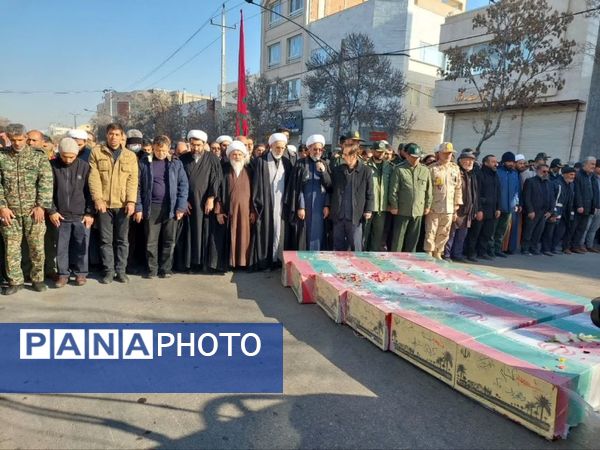 تشییع پیکر شهدای گمنام در بجنورد