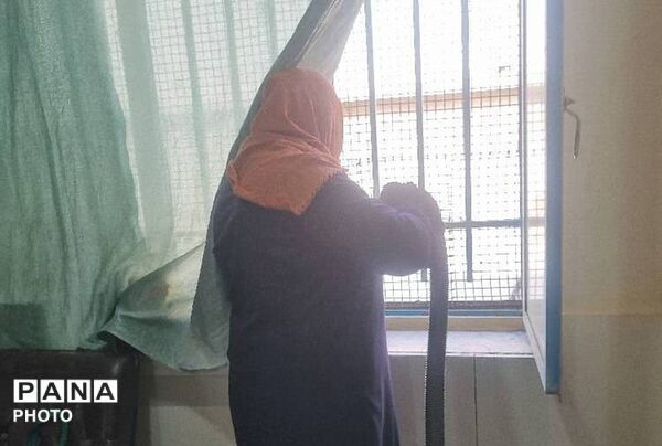 آماده سازی مدرسه شهید ابراهیم تنیده بندرعباس 