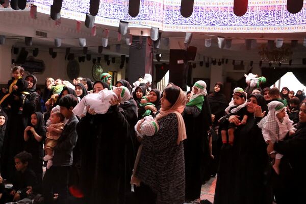 مراسم شیرخوارگان حسینی در منطقه پردیس 