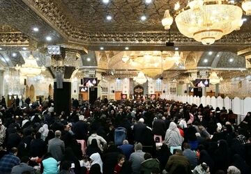 آیین تحویل سال جدید در آستان مقدس سیدالکریم (ع) شهرری