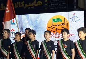 حضور نوجوانان البرزی در میدان مقاومت تا اجتماع «احلی من العسل»