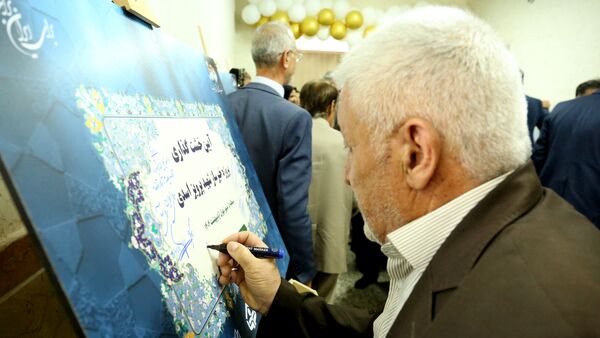 خشت گذاری ۵ پروژه‌ عمرانی منطقه ۵ آموزش و پرورش شهر تهران