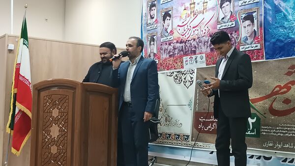 مراسم محفل انس باقرآن کریم دبیرستان شاهد ابوذر غفاری نیشابور