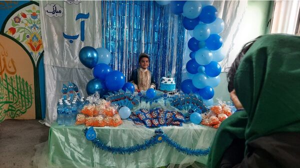 برپایی جشن آب در دبستان سرافراز ناحیه۷ مشهد 
