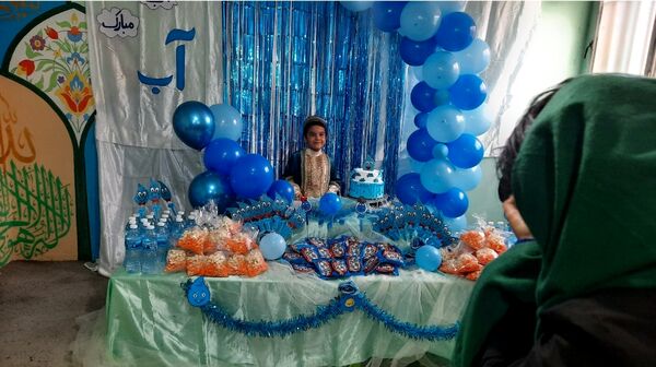 برپایی جشن آب در دبستان سرافراز ناحیه۷ مشهد 