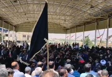 شهادت در راه وطن؛ تشییع باشکوه شهید عقیل محمدی در رضوانشهر

