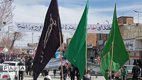 تشییع و خاکسپاری پیکر دو شهید حمله آمریکایی - صهیونی در بن 