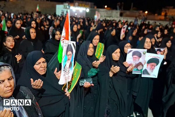 حضور شامگاهی مردم داغدار در پارکینگ شهرداری شهرستان باشت