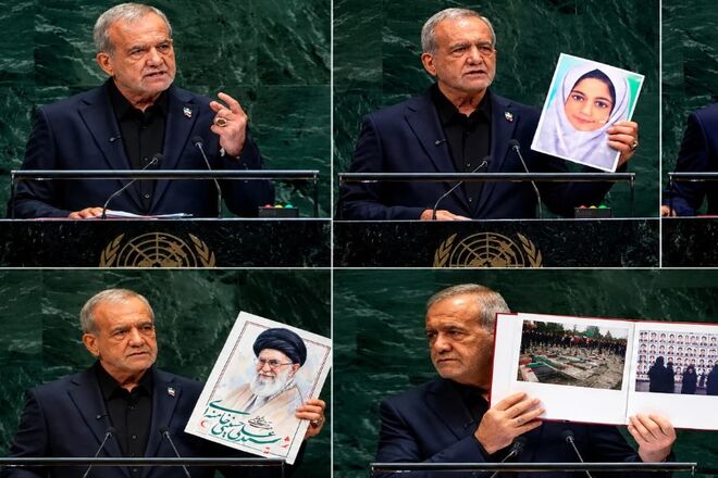 ‌دیپلماسی «صریح» رئیس‌جمهور پزشکیان؛ طنین صدای اقتدار ایران در قلب نیویورک: «ما اهل تسلیم نیستیم»