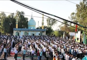 اقامه نماز عید فطر در رودان 