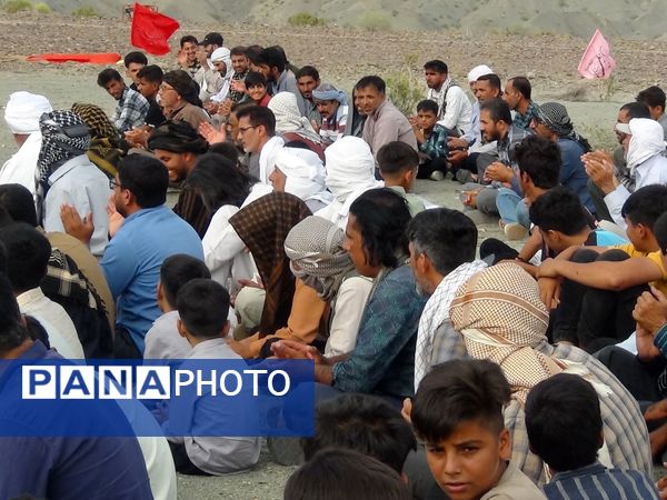 بازسازی واقعه عظیم «غدیر خم» در شهرستان بشاگرد 