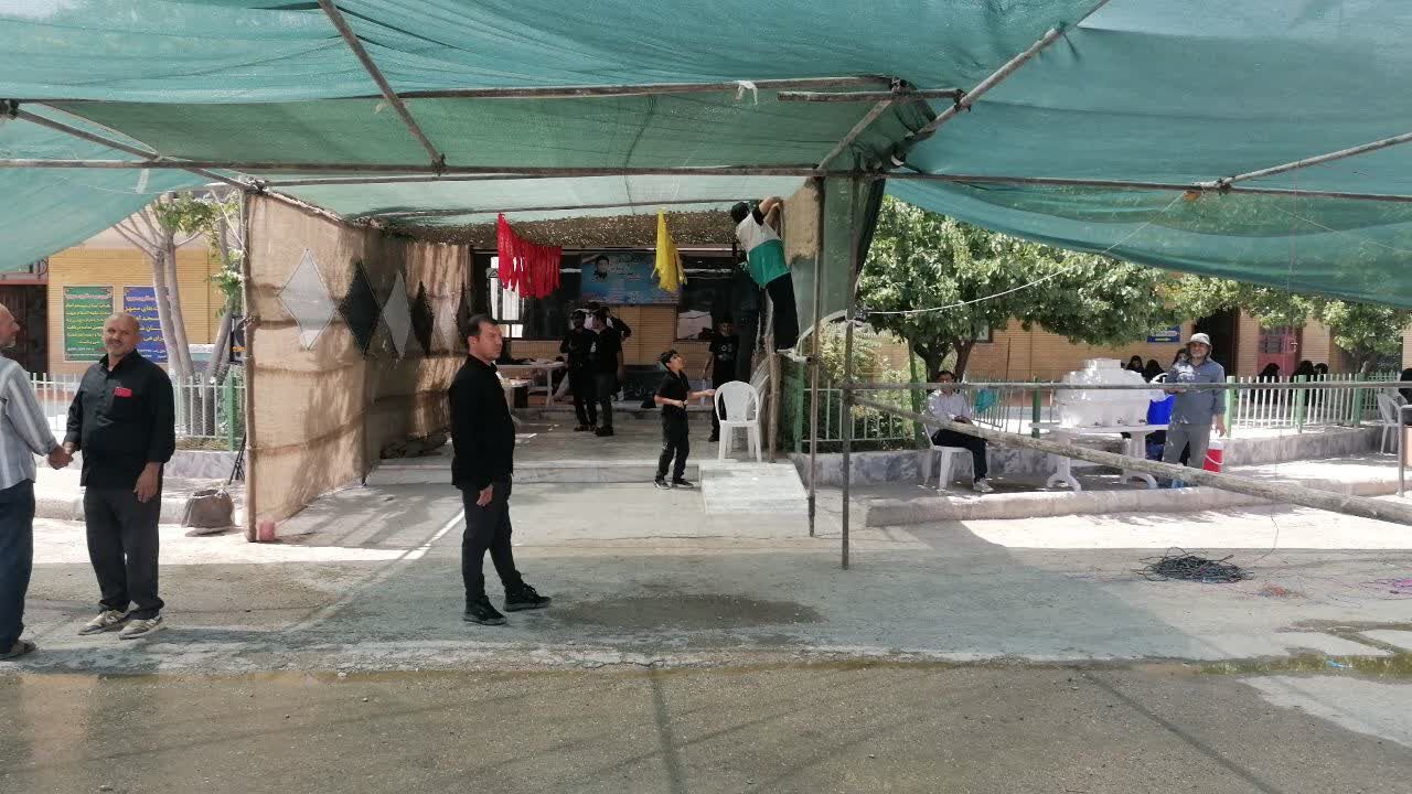 برپایی موکب عاشورایی اربعین حسینی در شیروان